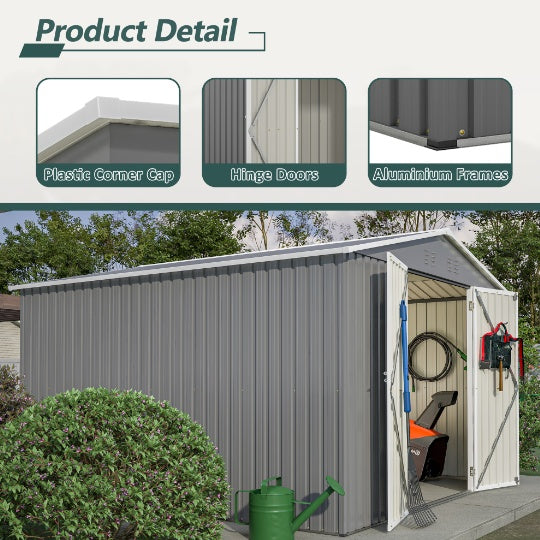Steel Garden Shed With Double Lockable Door