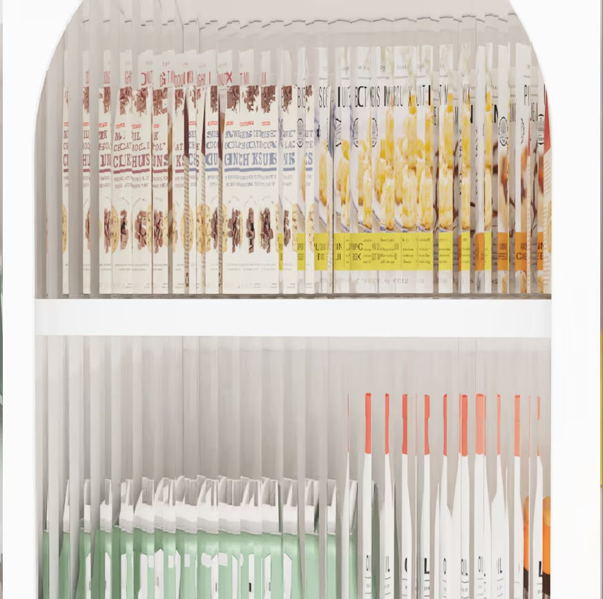 Fluted Glass Door Cabinet
