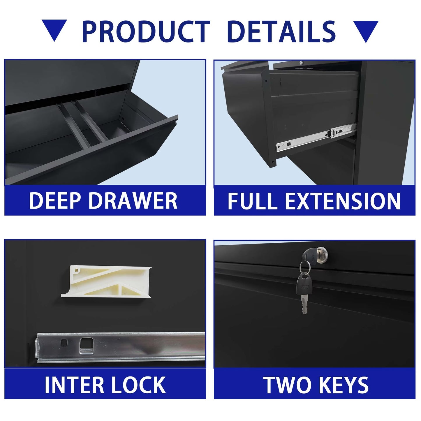Metal Horizontal Filing Cabinets