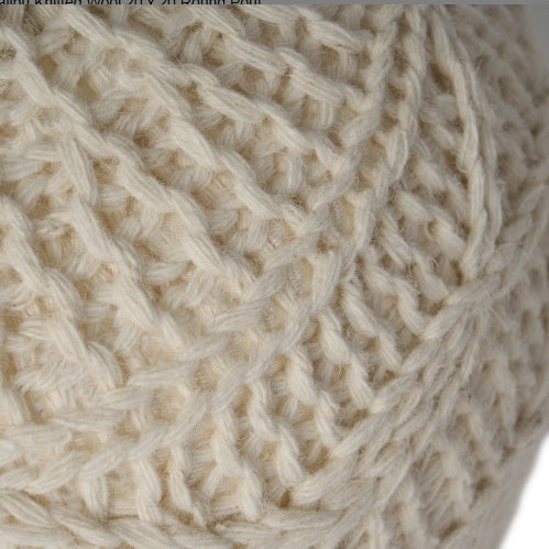Malibu Knitted Wool 20 X 20 Round Pouf