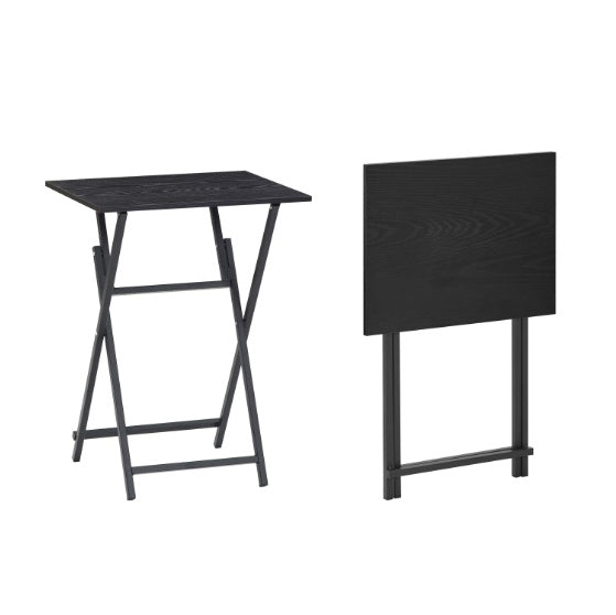 2 Pcs Folding TV Tray Table Set