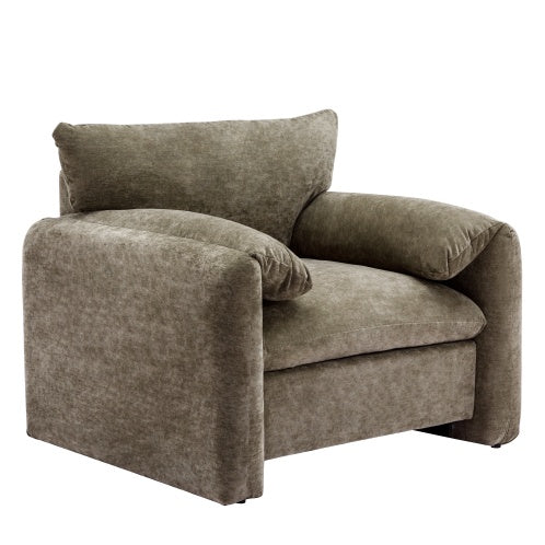 Modern Style Chenille Oversized Armchair Accent Chair Single Sofa Lounge Chair 38.6'' W For Living Room