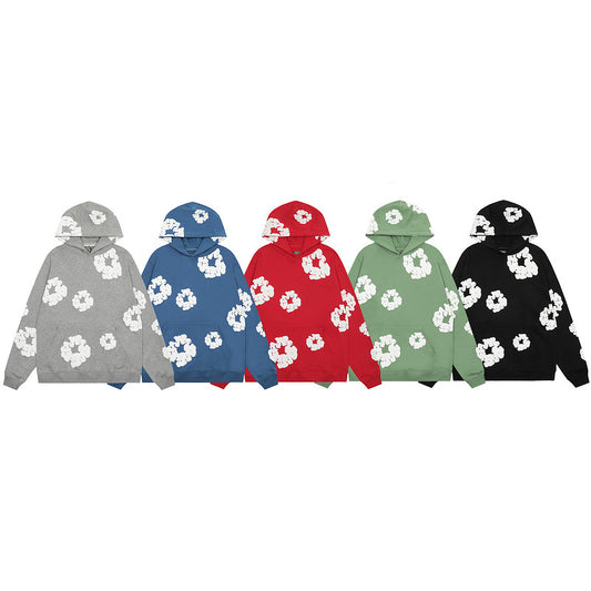 Foam Kapok High Street Loose Autumn and Winter Hooded Sweatshirt