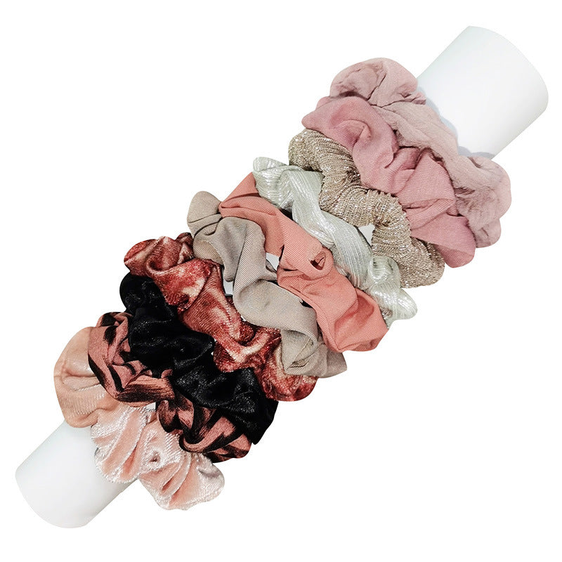 10-piece hair band set, elastic rope, rubber band hair band, fat intestine hair band