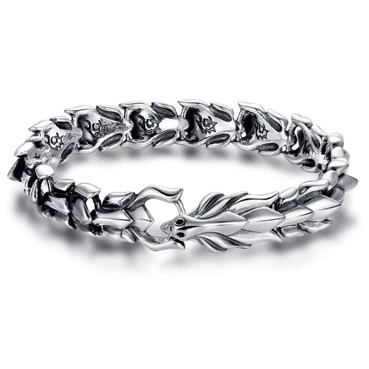 Dragon head bracelet zinc alloy retro