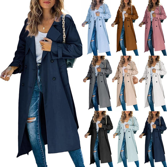 European and American women's winter and autumn windbreaker jacket