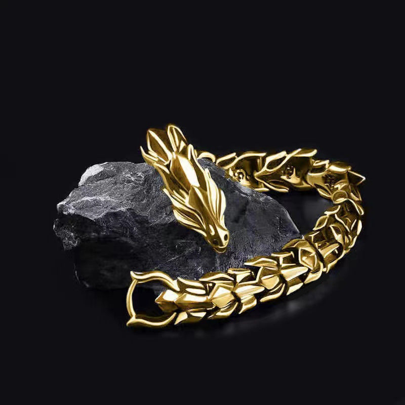 Dragon head bracelet zinc alloy retro