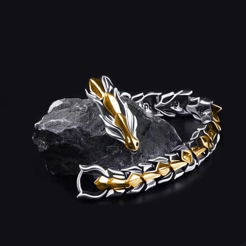 Dragon head bracelet zinc alloy retro