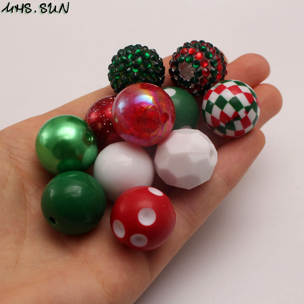 DIY mixed color mixed style beaded loose bead combination
