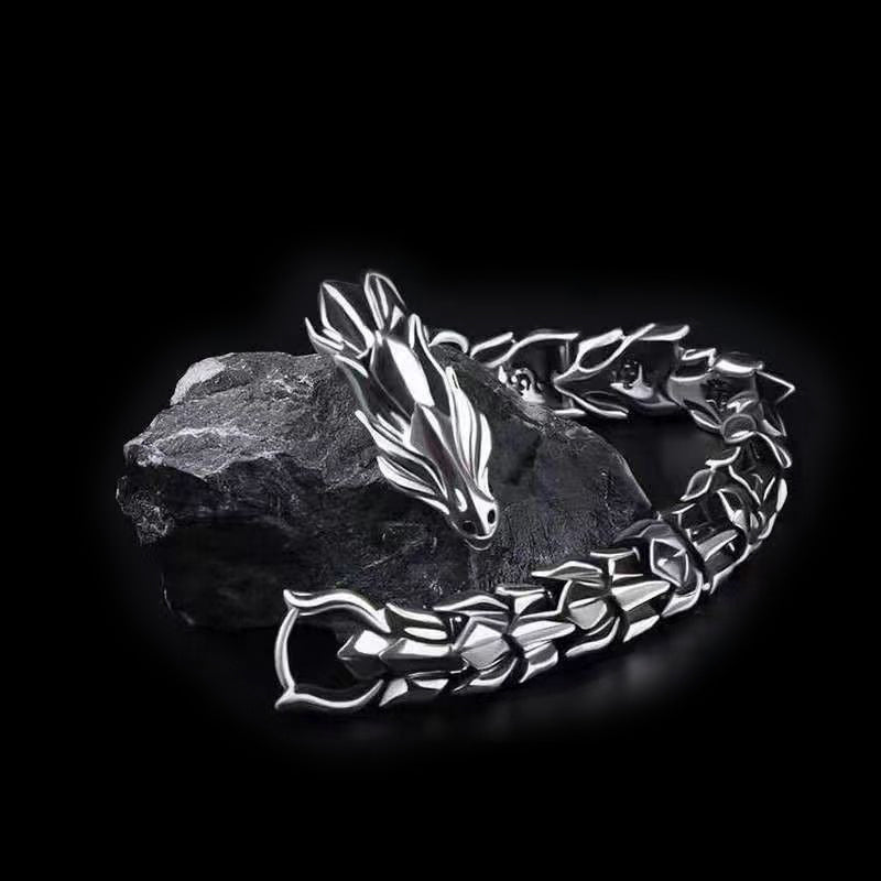 Dragon head bracelet zinc alloy retro