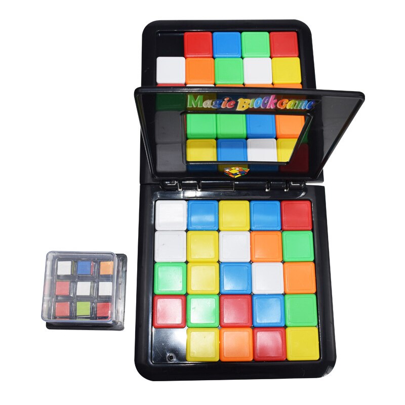 Parent-Child Interactive Colorful Battle Sport Game Puzzle Cube 3D Puzzle Race Cube Kids Adults Desktop Education Toy