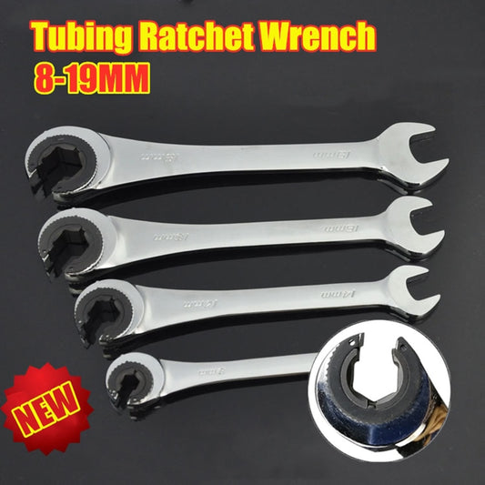 Hot High Quality RatchetFix Tubing Ratchet Wrench With Flexible Head 8MM-19MM Car Hand Maintain Repair Tool With Flexible Head