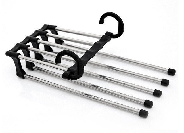 Multifunctional Clothes Hanger Storage Pants Cloth Hangers Storage Rack Multilayer Cloth Hanger Closet Organizer