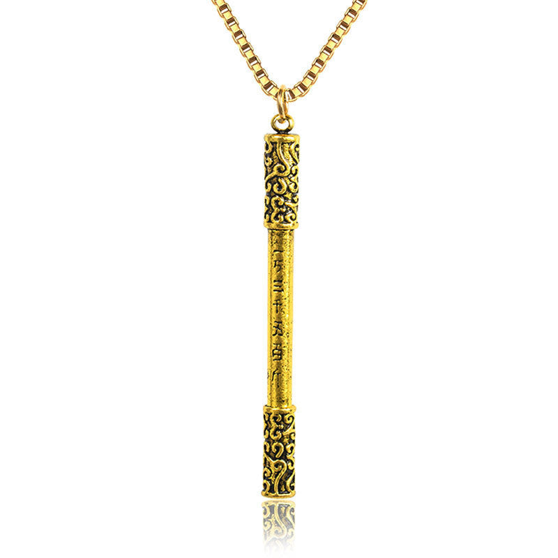 Titanium steel gold hoop necklace for couples