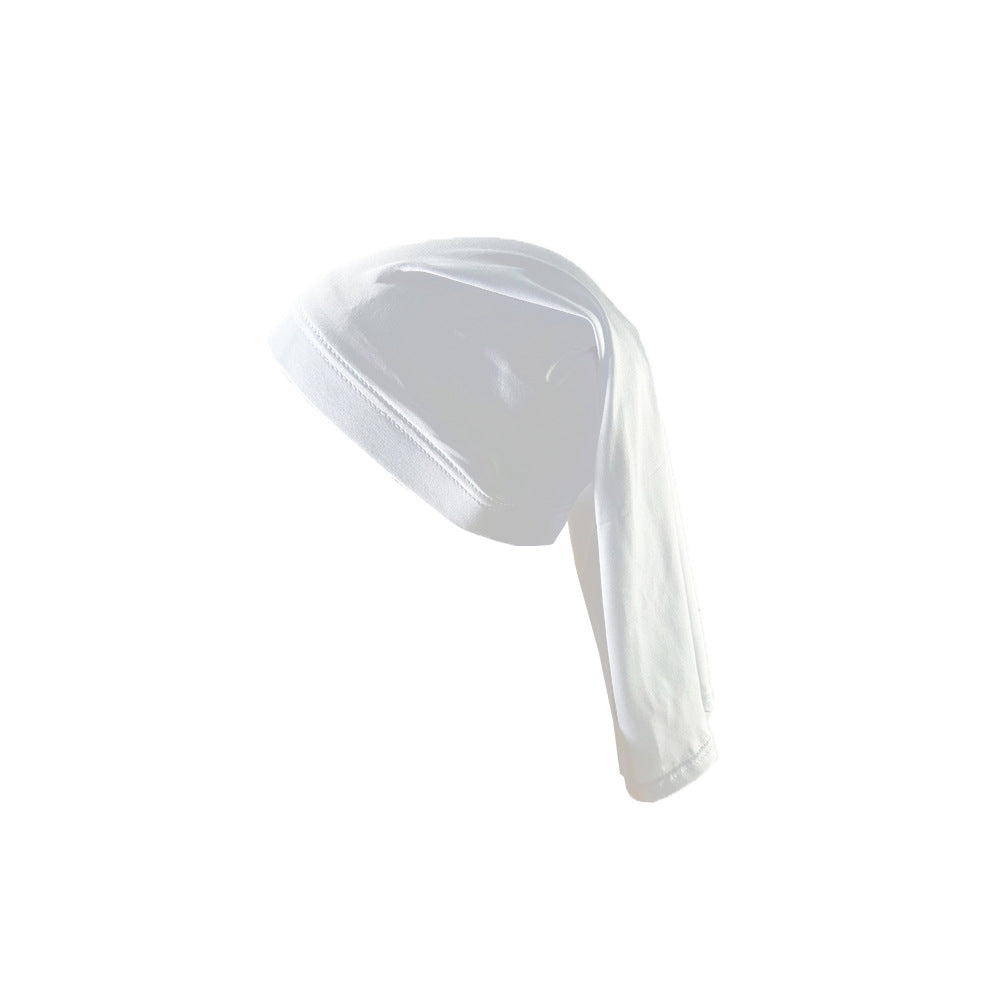Braided hair care cap solid color two-way straight braided long hair care cap breathable milk silk long tube sleeping cap