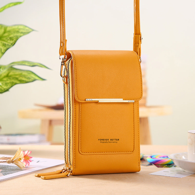 Touch screen mobile phone bag