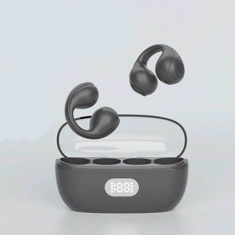 New wireless bluetooth earphone clip-ear gas field does not enter the ear digital display high-quality mobile phone universal Huawei Apple