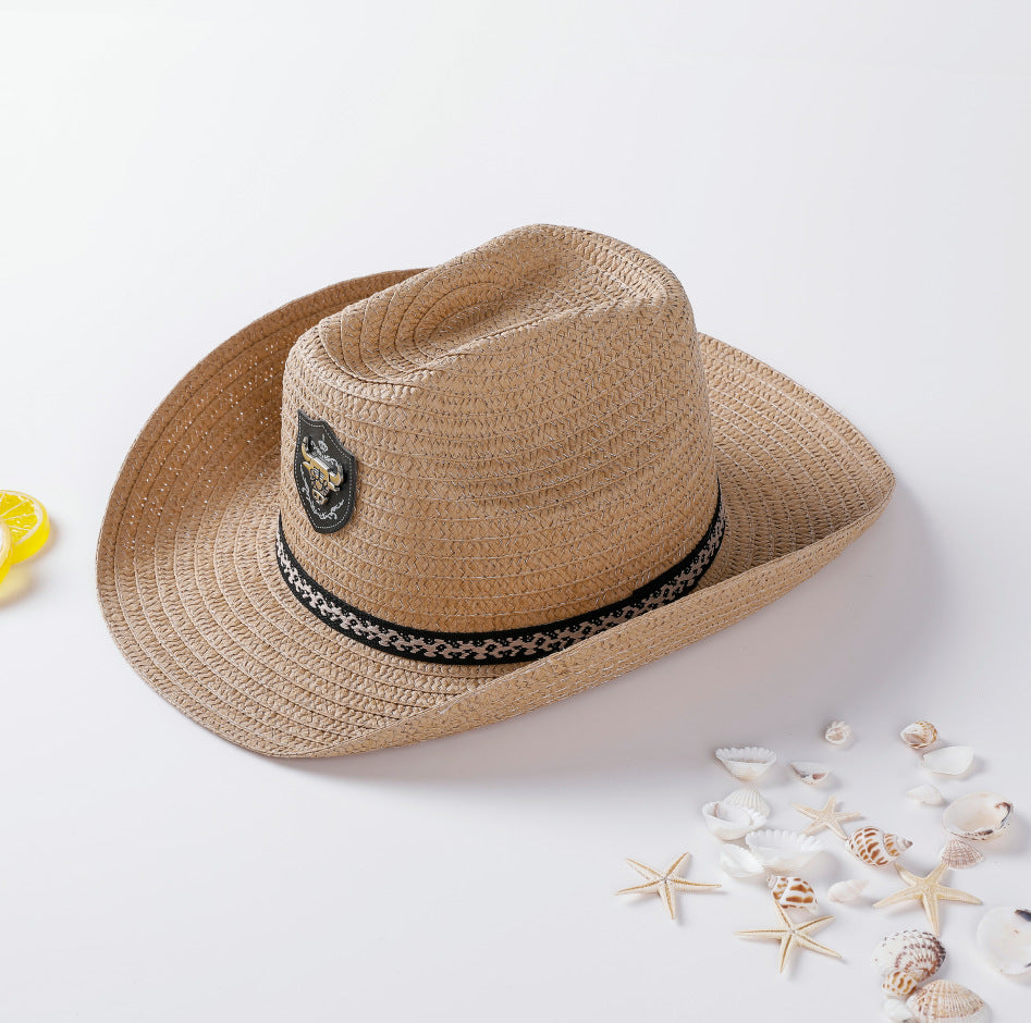 Straw hat European and American adult hat