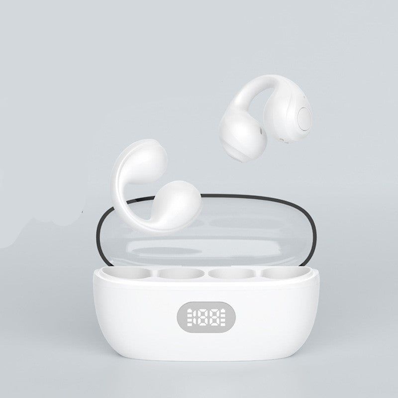 New wireless bluetooth earphone clip-ear gas field does not enter the ear digital display high-quality mobile phone universal Huawei Apple