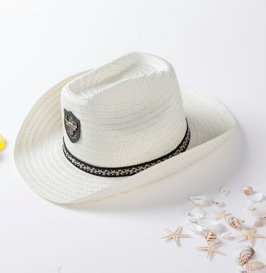 Straw hat European and American adult hat