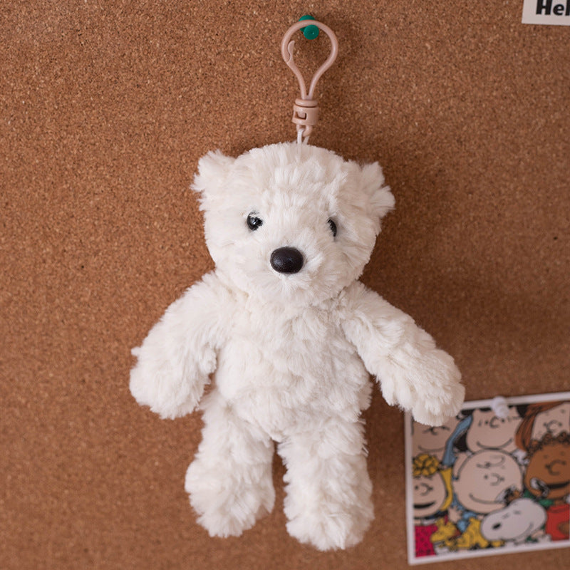 Cute plush animal pendant keychain car keychain doll pendant