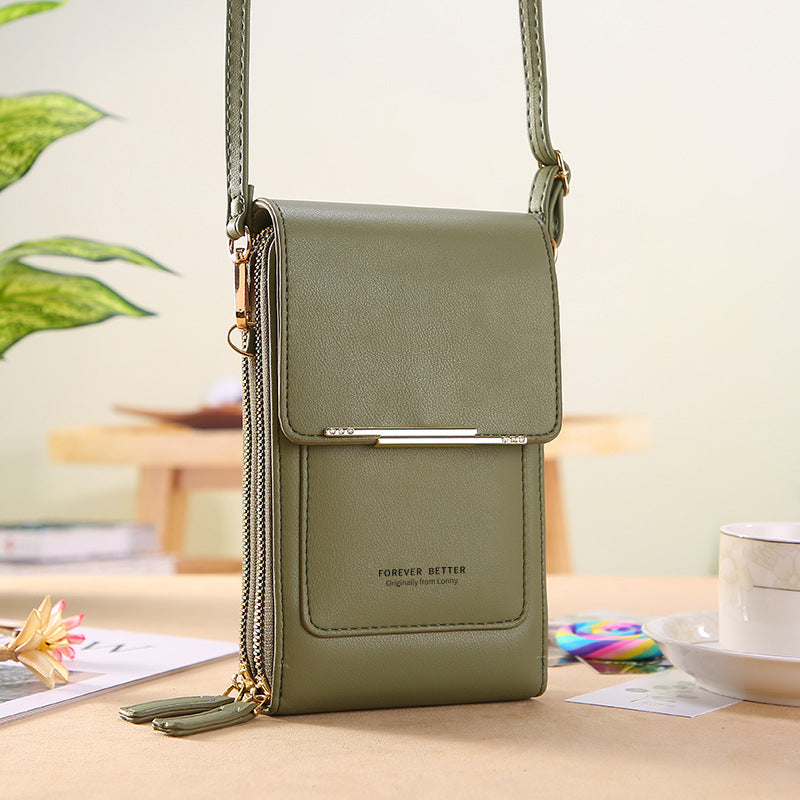 Touch screen mobile phone bag