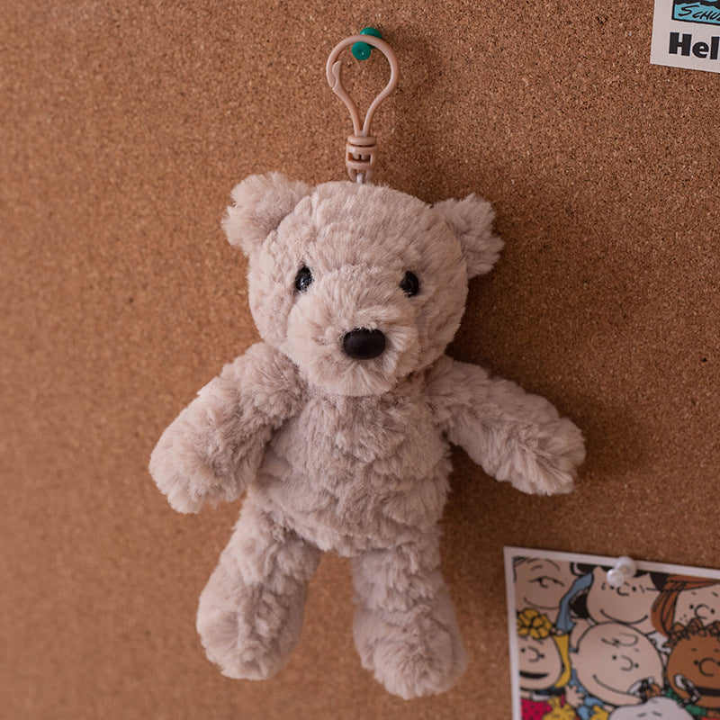 Cute plush animal pendant keychain car keychain doll pendant