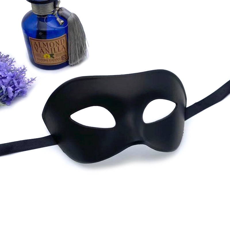 Prop party black mask half face adult white thickened eye mask