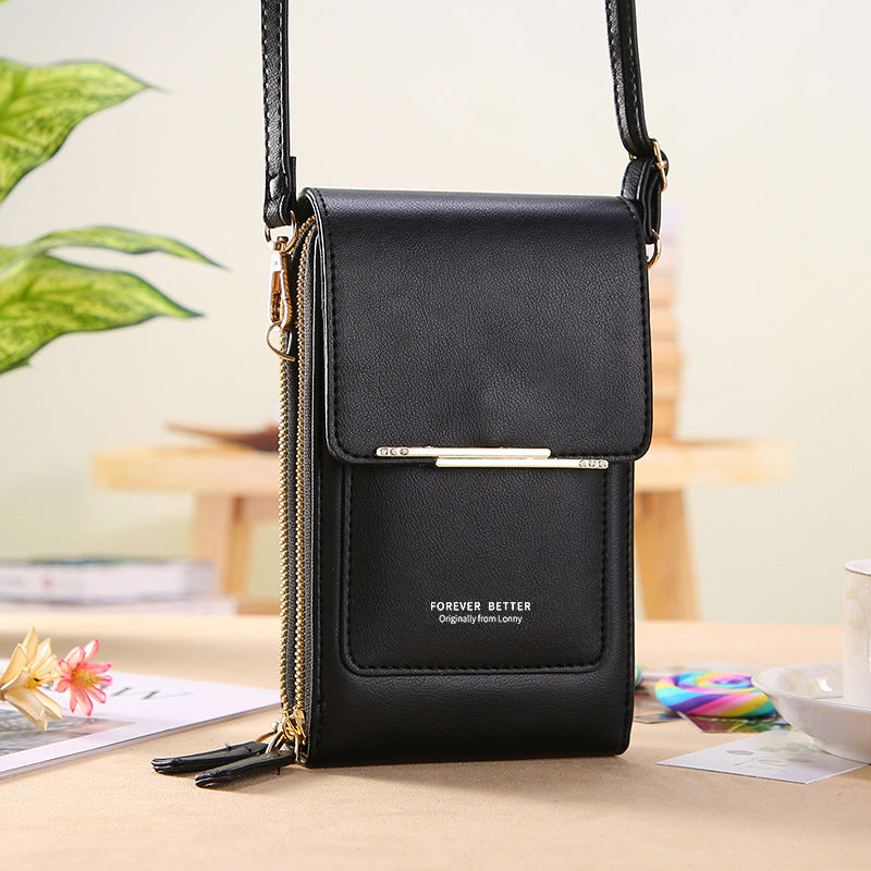 Touch screen mobile phone bag