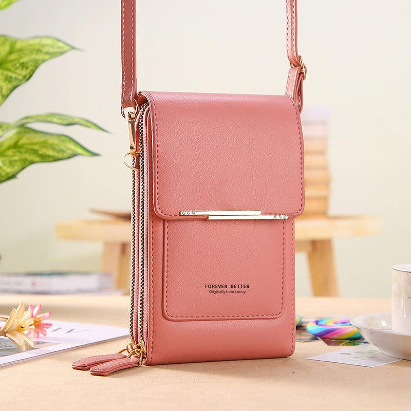Touch screen mobile phone bag