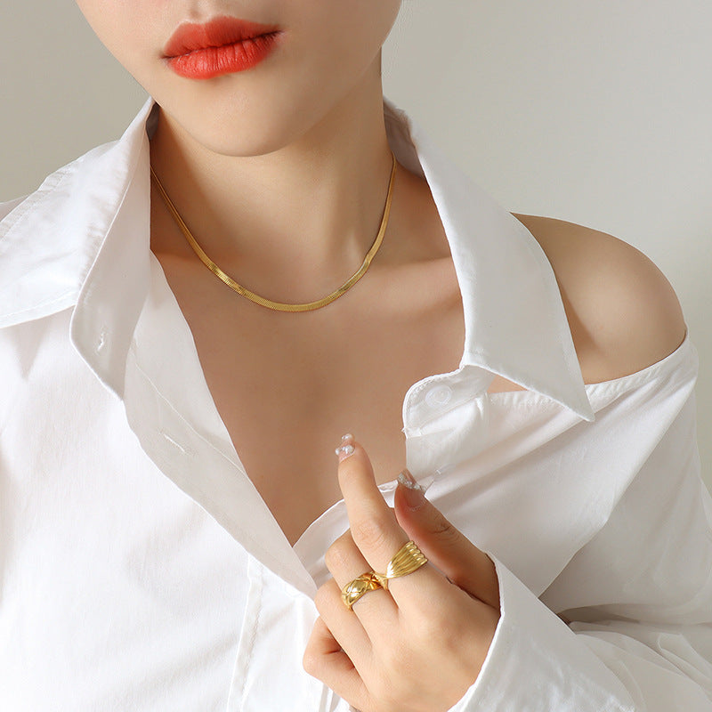 Bone chain niche design hot girl necklace bracelet jewelry