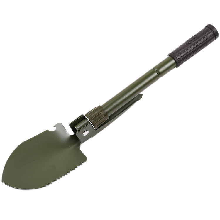 Outdoor folding engineering shovel, multifunctional engineering shovel, camping supplies tool survival equipment Prepare to dig for earthworms