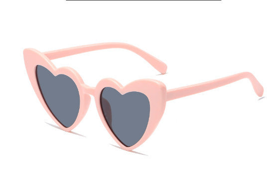 Love heart sunglasses sun protection peach heart glasses UV400