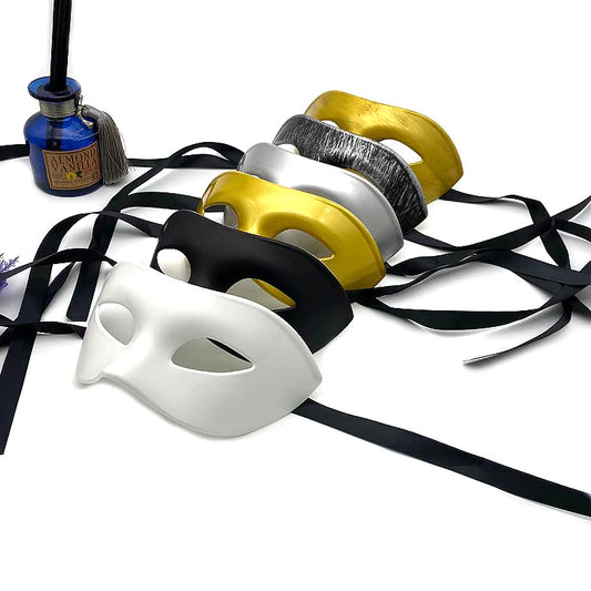 Prop party black mask half face adult white thickened eye mask