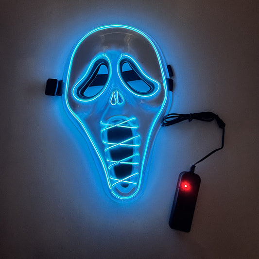 Glowing horror scream mask movie same style luminous mask