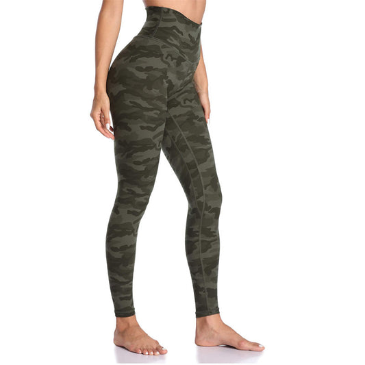 Printed women's tight-fitting butt-lifting casual yoga running sweatpants