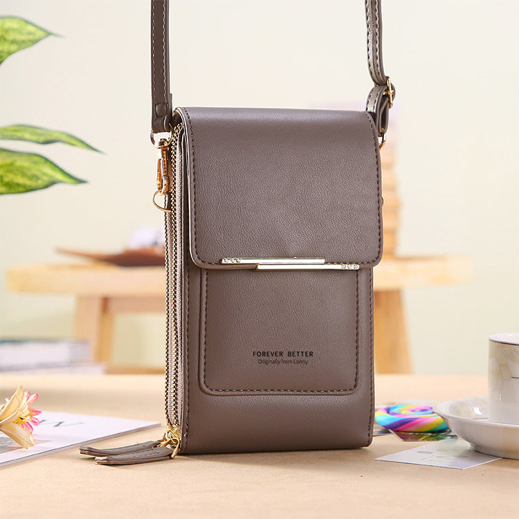 Touch screen mobile phone bag