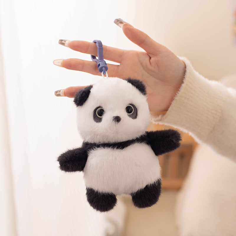 Cute plush animal pendant keychain car keychain doll pendant