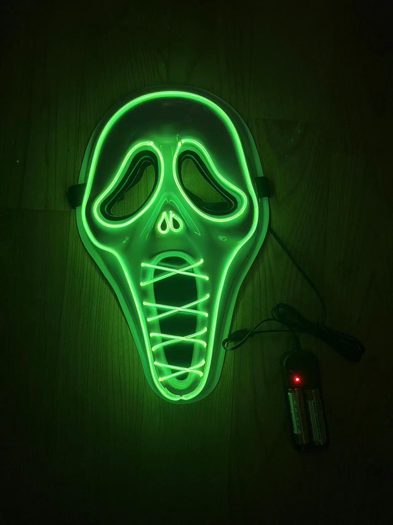 Glowing horror scream mask movie same style luminous mask