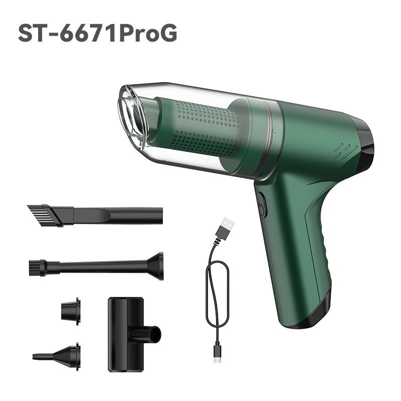 On-the-go wireless car vacuum cleaner small hand-held blow-suction dual-purpose locomotive with super suction and strong car interior