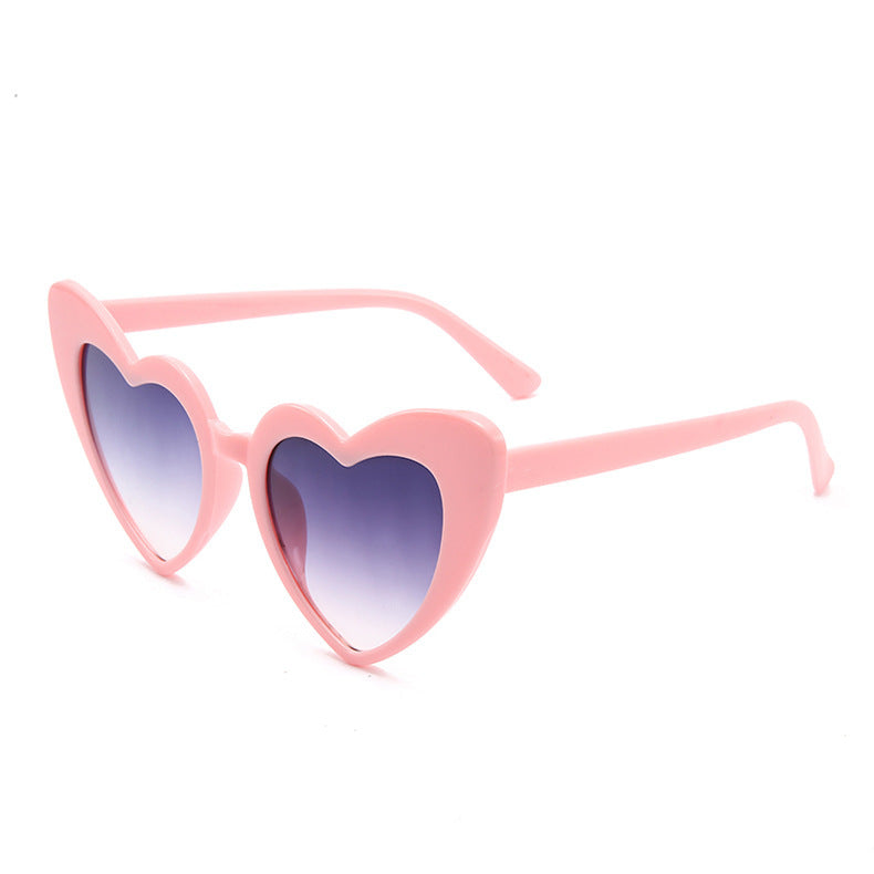Love heart sunglasses sun protection peach heart glasses UV400