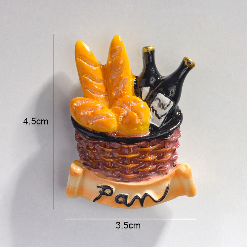 3D Simulation Magnetic Fridge Sticker