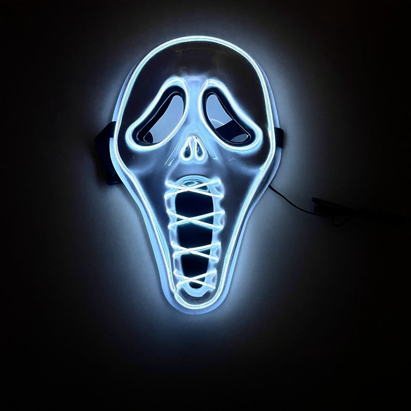 Glowing horror scream mask movie same style luminous mask