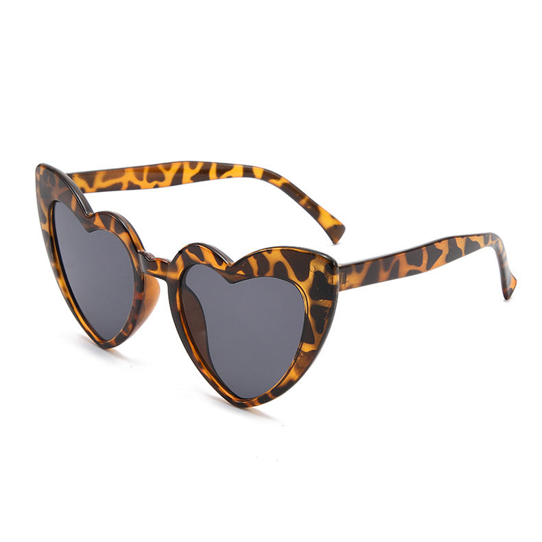 Love heart sunglasses sun protection peach heart glasses UV400