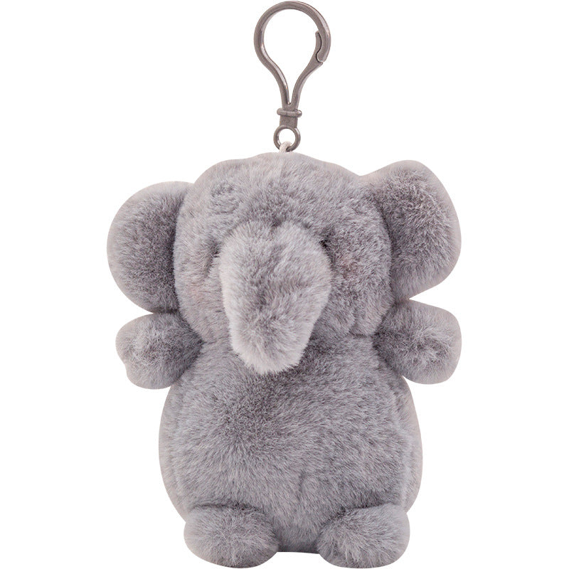 Cute plush animal pendant keychain car keychain doll pendant