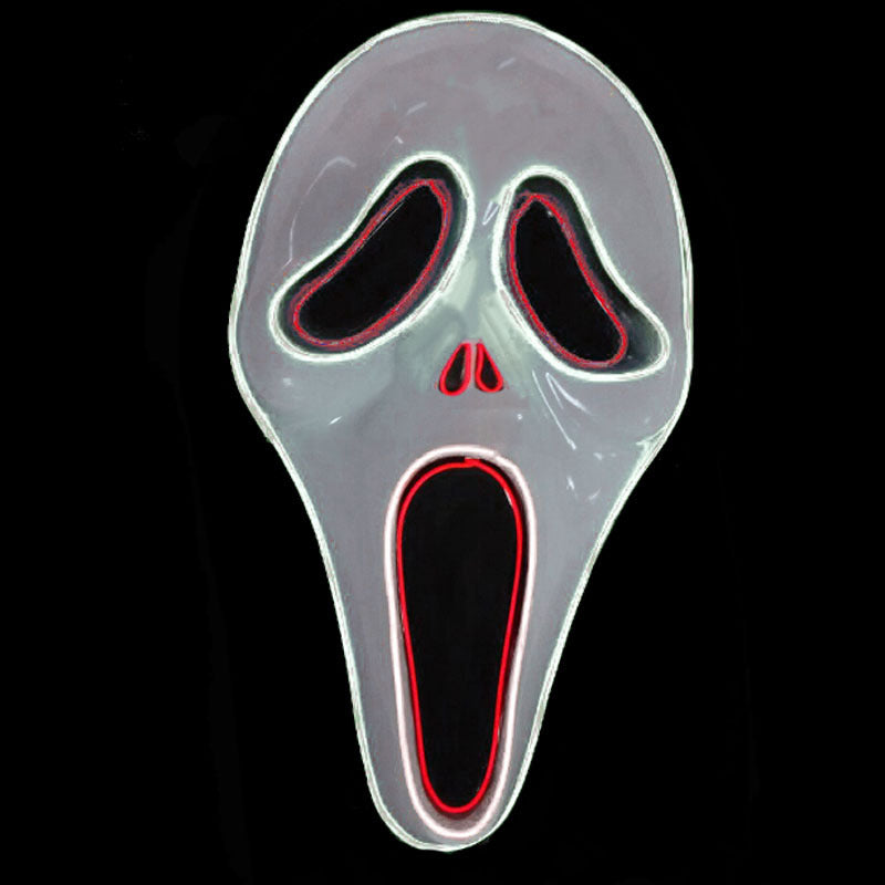 Glowing horror scream mask movie same style luminous mask