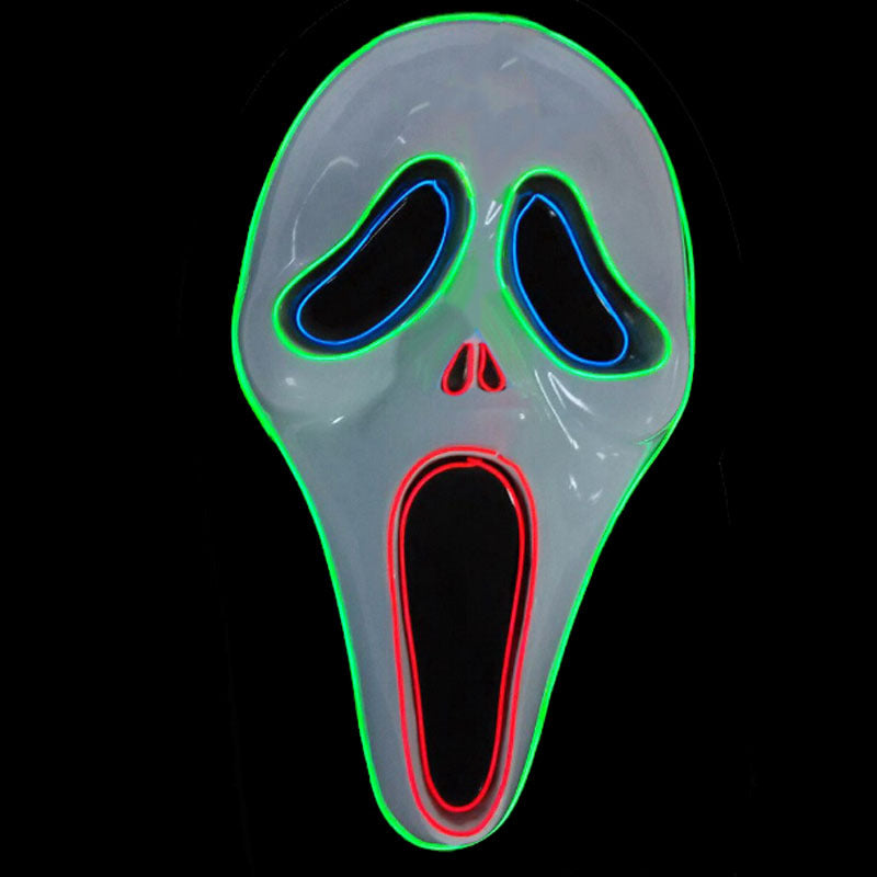 Glowing horror scream mask movie same style luminous mask