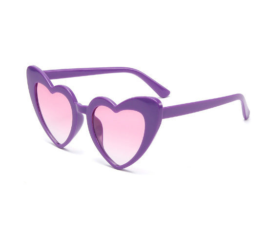 Love heart sunglasses sun protection peach heart glasses UV400