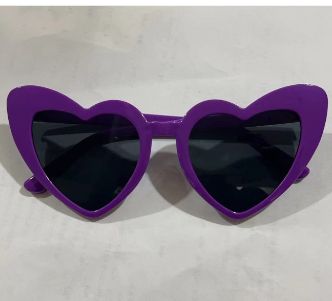 Love heart sunglasses sun protection peach heart glasses UV400