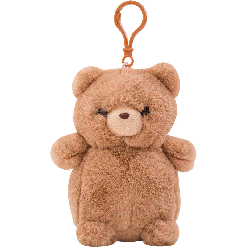 Cute plush animal pendant keychain car keychain doll pendant